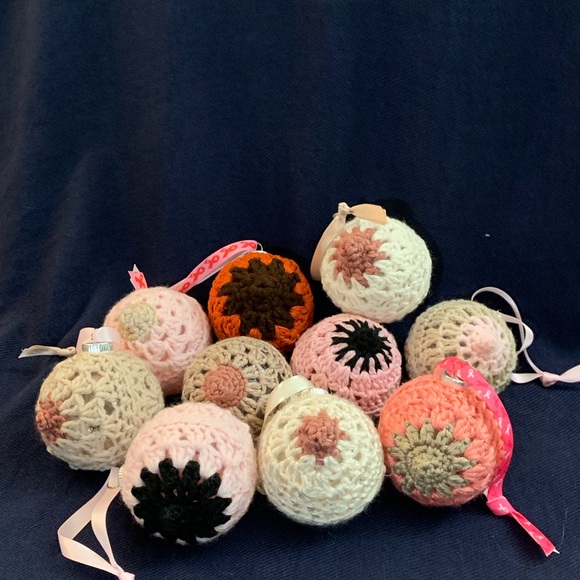 Crocheted Breast Cancer Awareness Boob Ornament - Picture 3 of 5